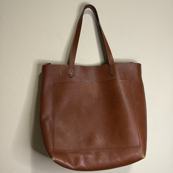 Madewell Tan Leather Tote Bag - Picture 5 of 9
